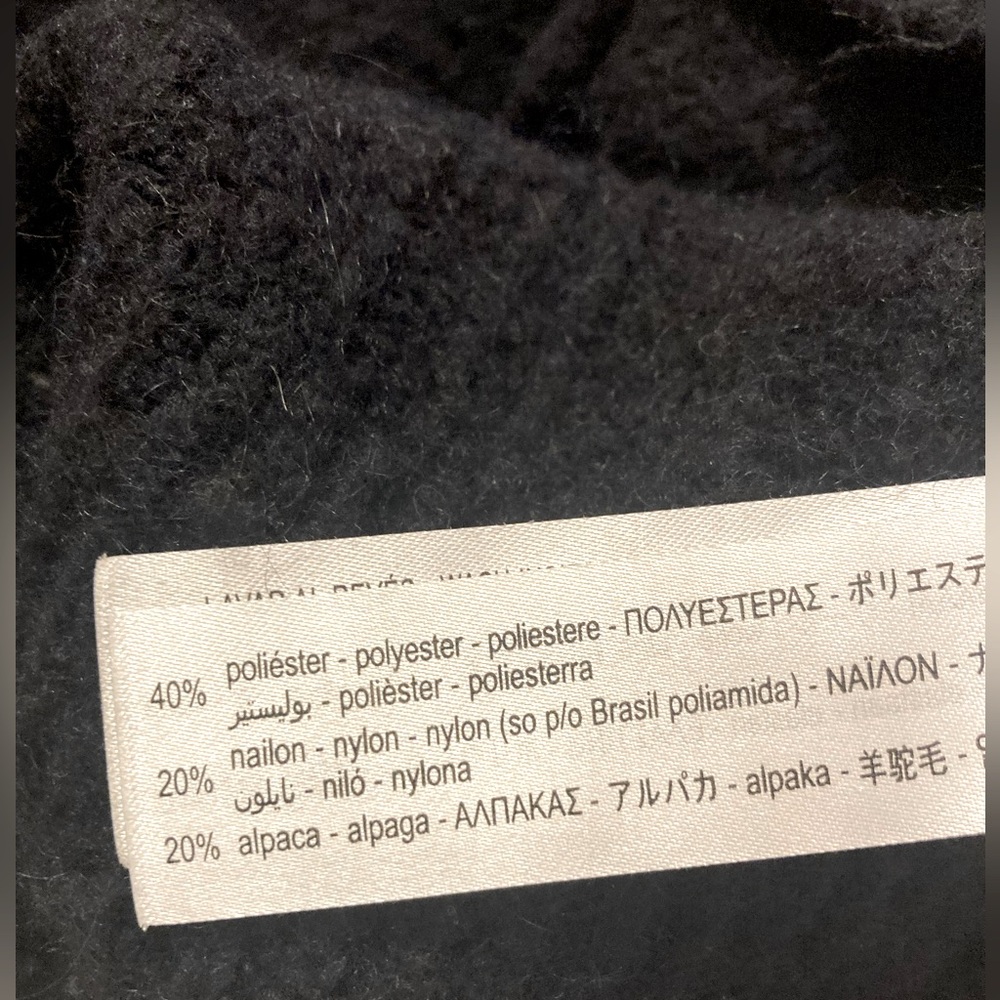 ZARA SWEATER (wool, alpaca) NAVY BLUE SMALL